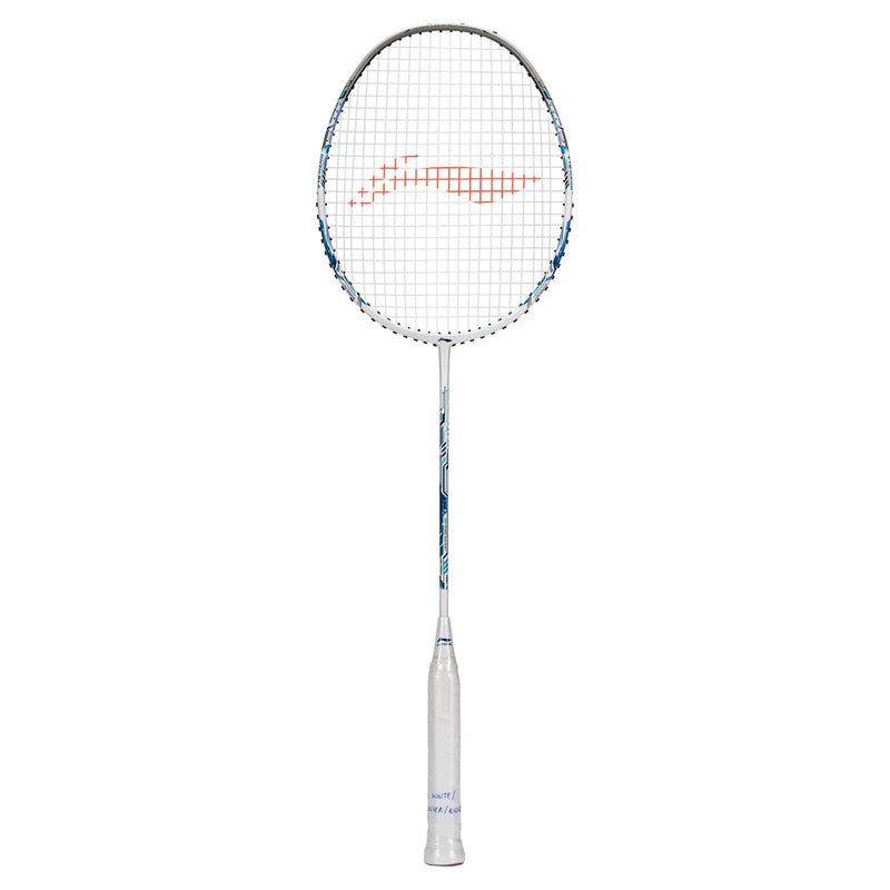 Li-Ning Air Force 77 G3 Badminton Racket Prestrung (White/Silver/Blue) - Made in China