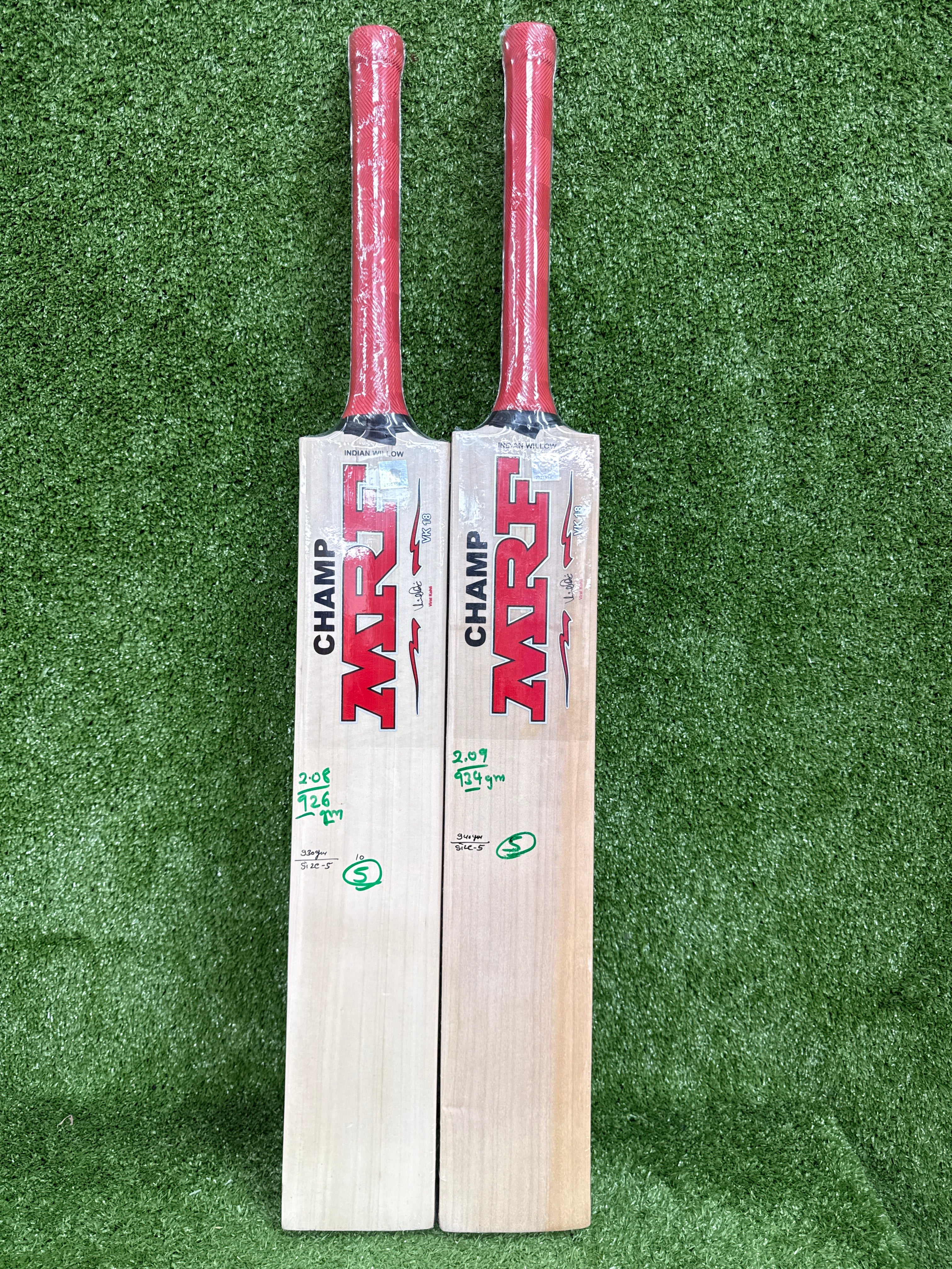 MRF Champ VK18 Junior / Youth Cricket Bat | Virat Kohli Kashmir Willow
