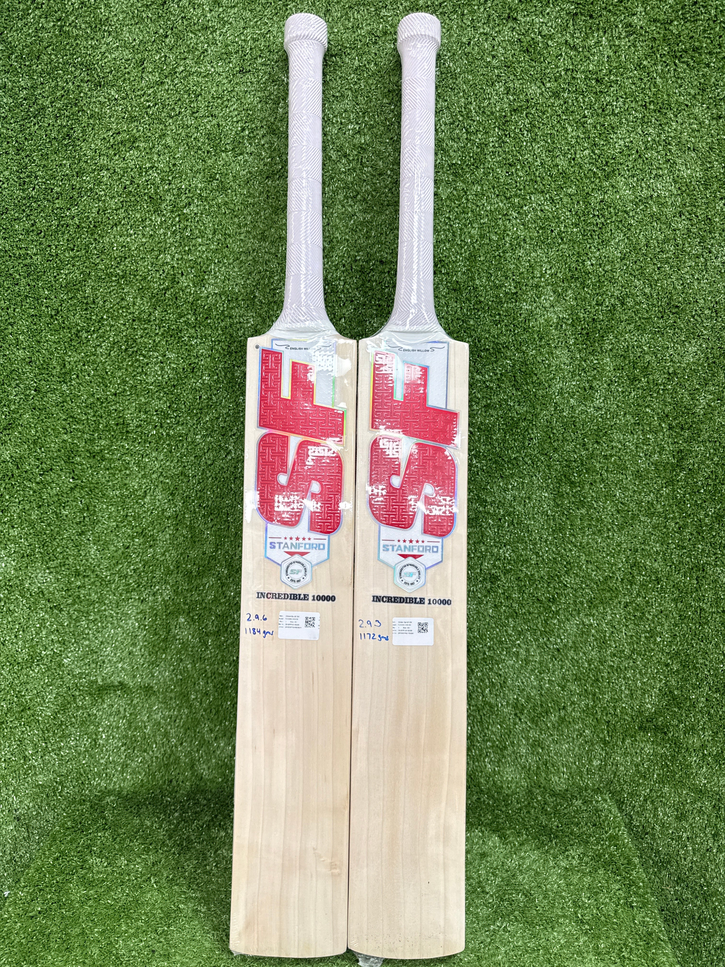 SF Incredible 10000 English Willow Cricket Bat Red by SF - TopCricketStore