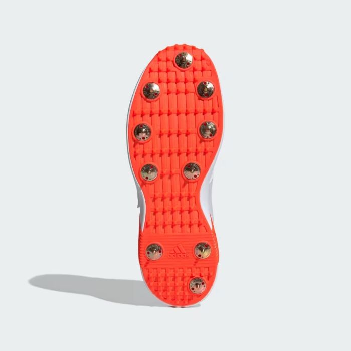 Adidas Adipower Vector 20 Cricket Metal Spike Shoes - White/Blue