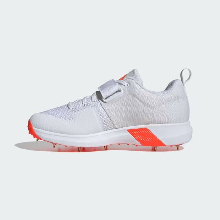 Adidas Adipower Vector 20 Cricket Metal Spike Shoes - White/Blue