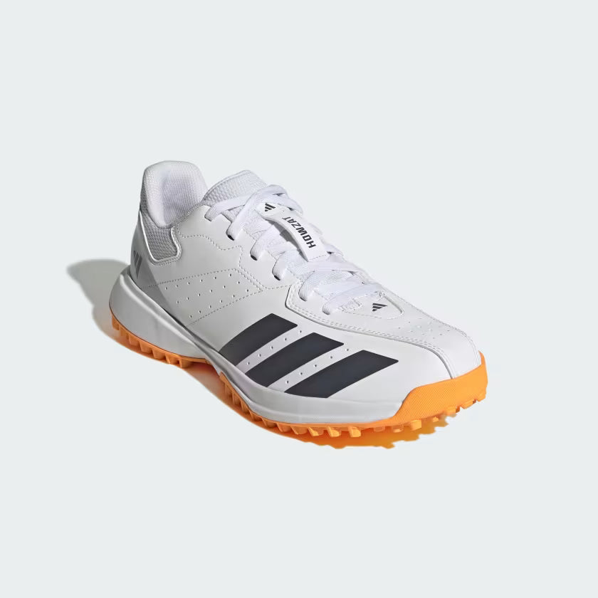 Adidas Howzat Spikeless Cloud White / Aurora Onix / Lucid Tangerine Cricket Shoes Adidas