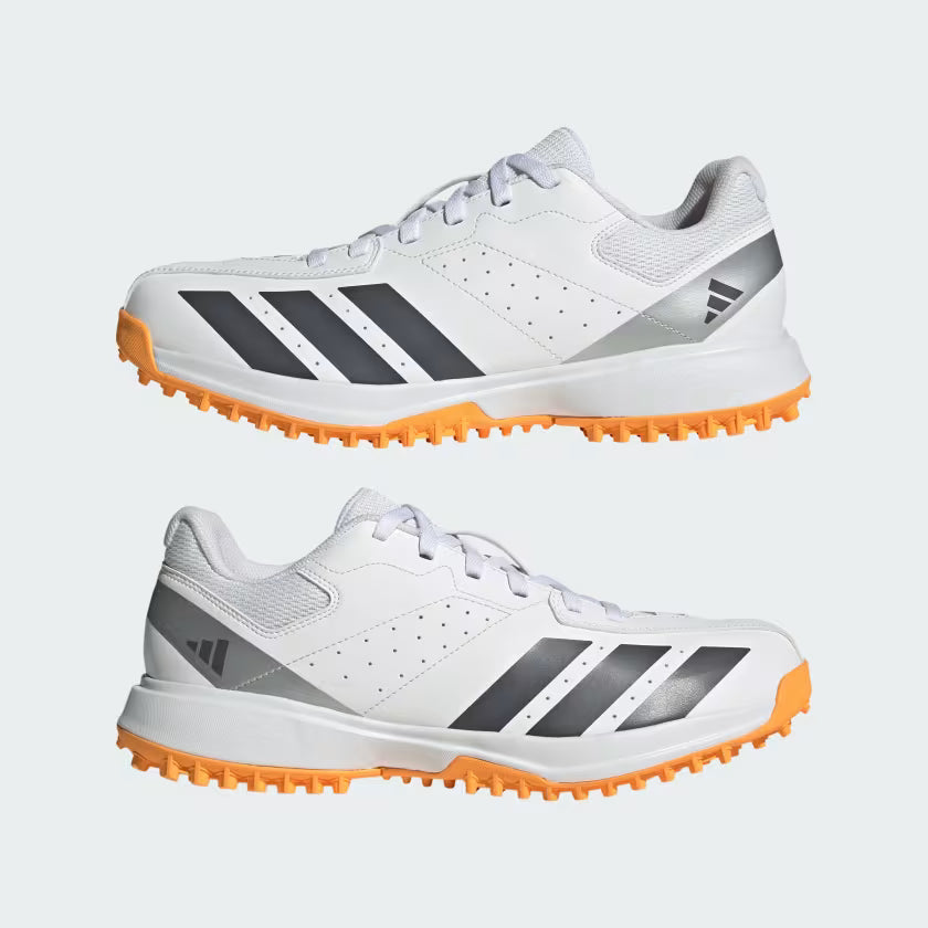 Adidas Howzat Spikeless Cloud White / Aurora Onix / Lucid Tangerine Cricket Shoes Adidas
