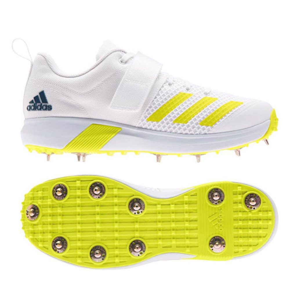 Adidas Adipower Vector 20 Cricket Metal Spike Shoes Yellow