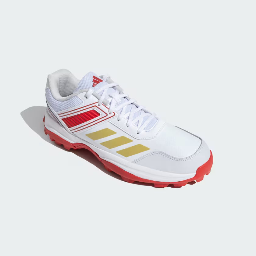 Adidas Yard White / Preloved Lime / White / Off White Cricket Shoes by Adidas - packaging view - TopCricketStore