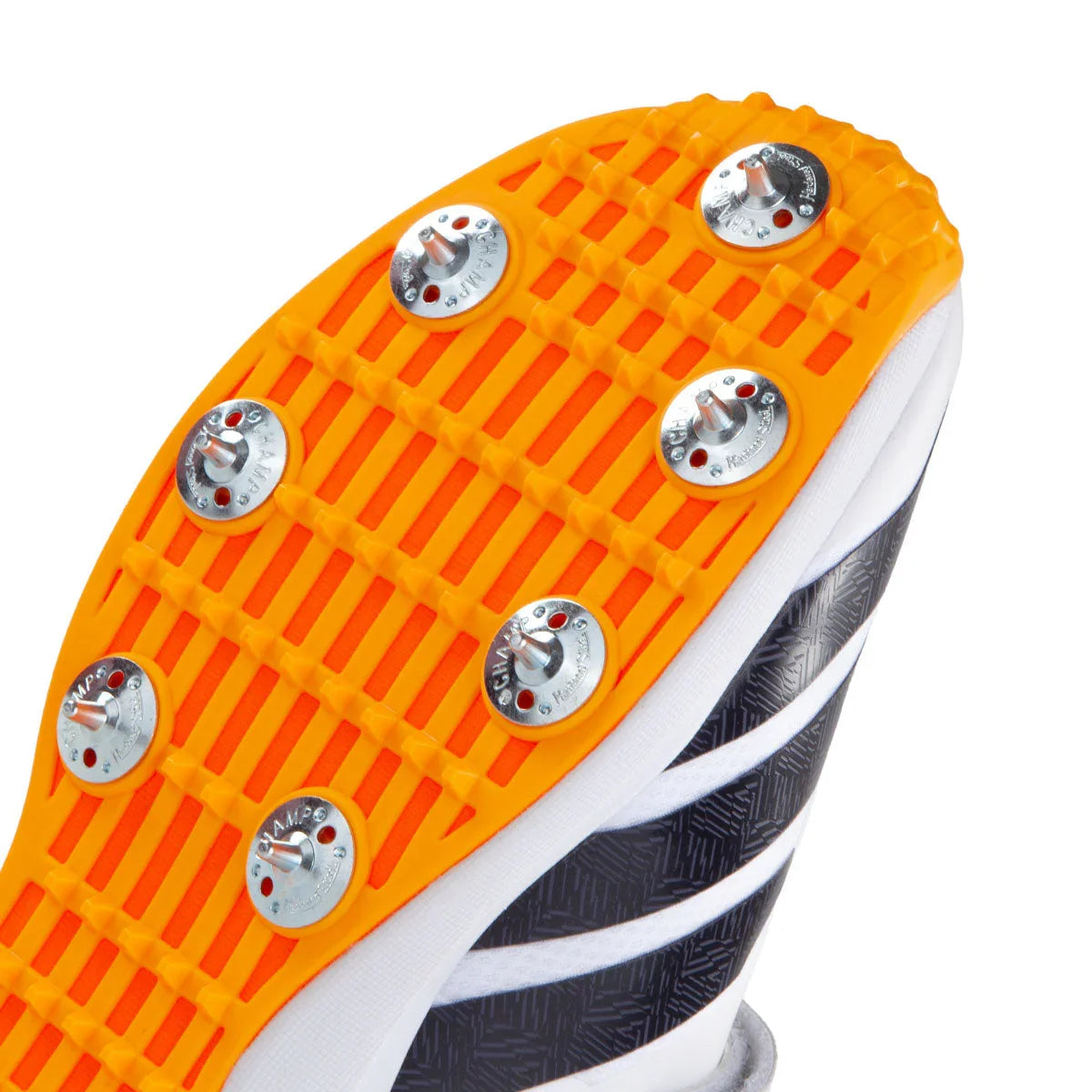 Adidas Adipower Incurza Cricket Spike Shoes – Cloud White / Aurora Onix / Lucid Tangerine Adidas