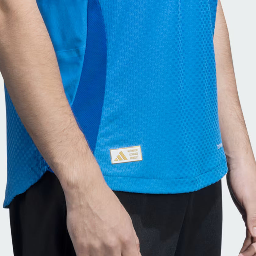 Adidas India Cricket One Day International Player Jersey True Blue