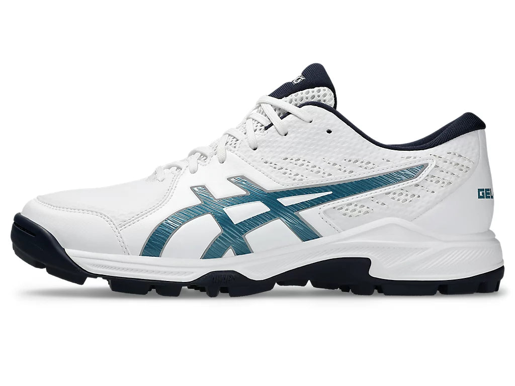 Asics Gel Peake 2 - White/Atlantis Blue Cricket Shoes