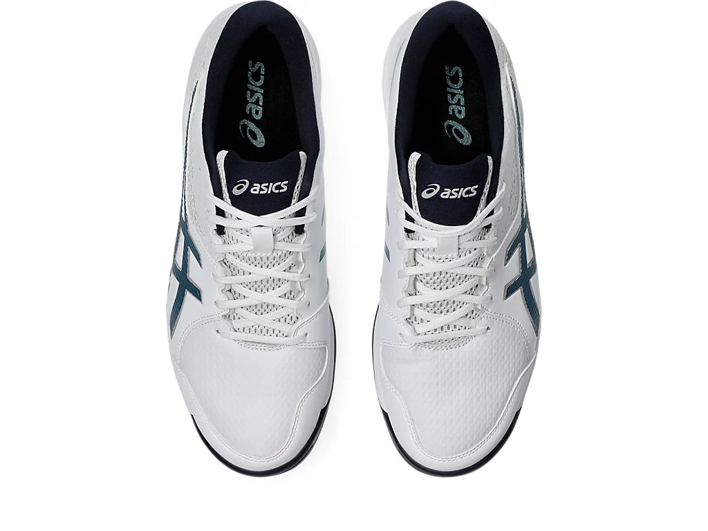 Asics Gel Peake 2 - White/Atlantis Blue Cricket Shoes