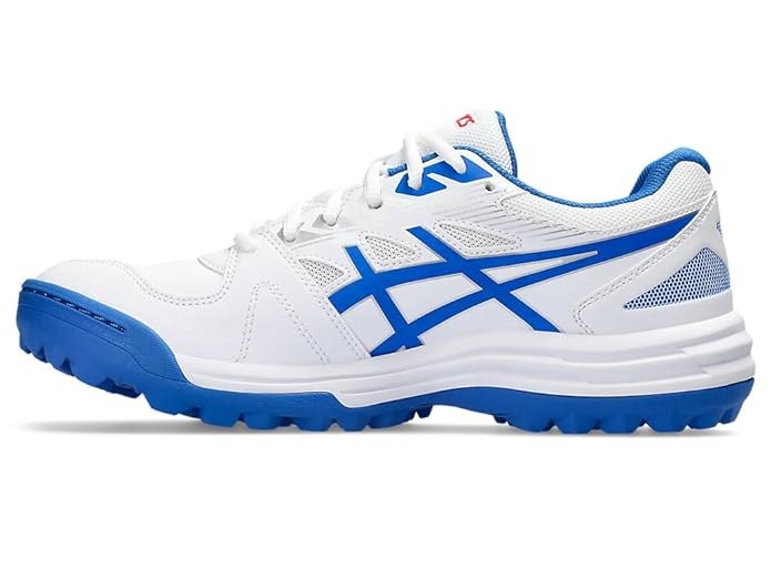 Asics Gel Lethal Field White/Tuna Blue Cricket Rubber Spike Shoes-2-Top_Cricket_Store