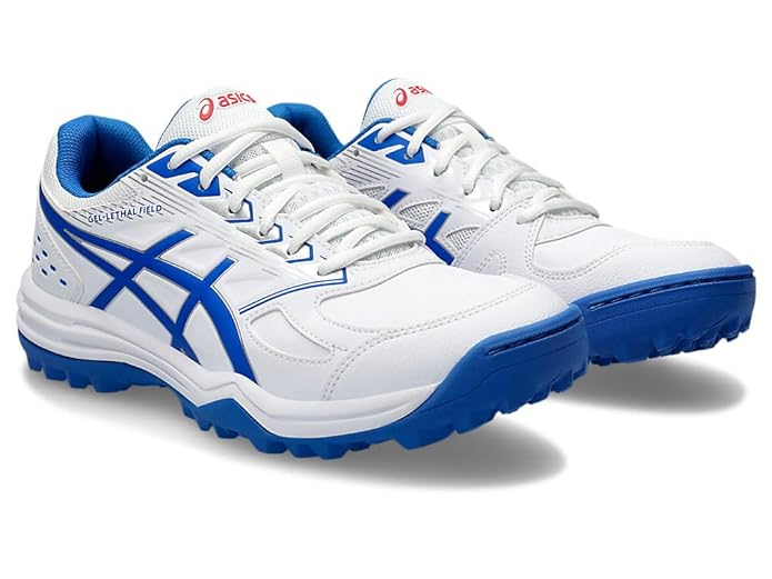 Asics Gel Lethal Field White/Tuna Blue Cricket Rubber Spike Shoes-4-Top_Cricket_Store