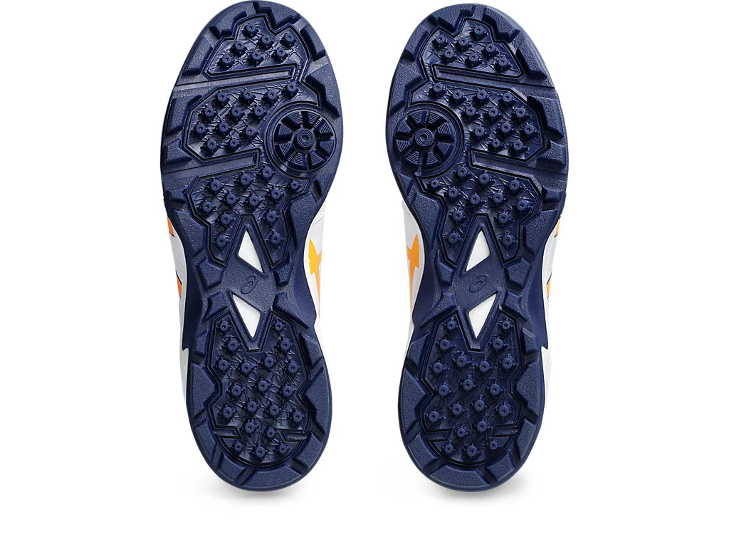 Asics Gel Peake 2 - White/Orange Cricket Shoes-4-Top_Cricket_Store