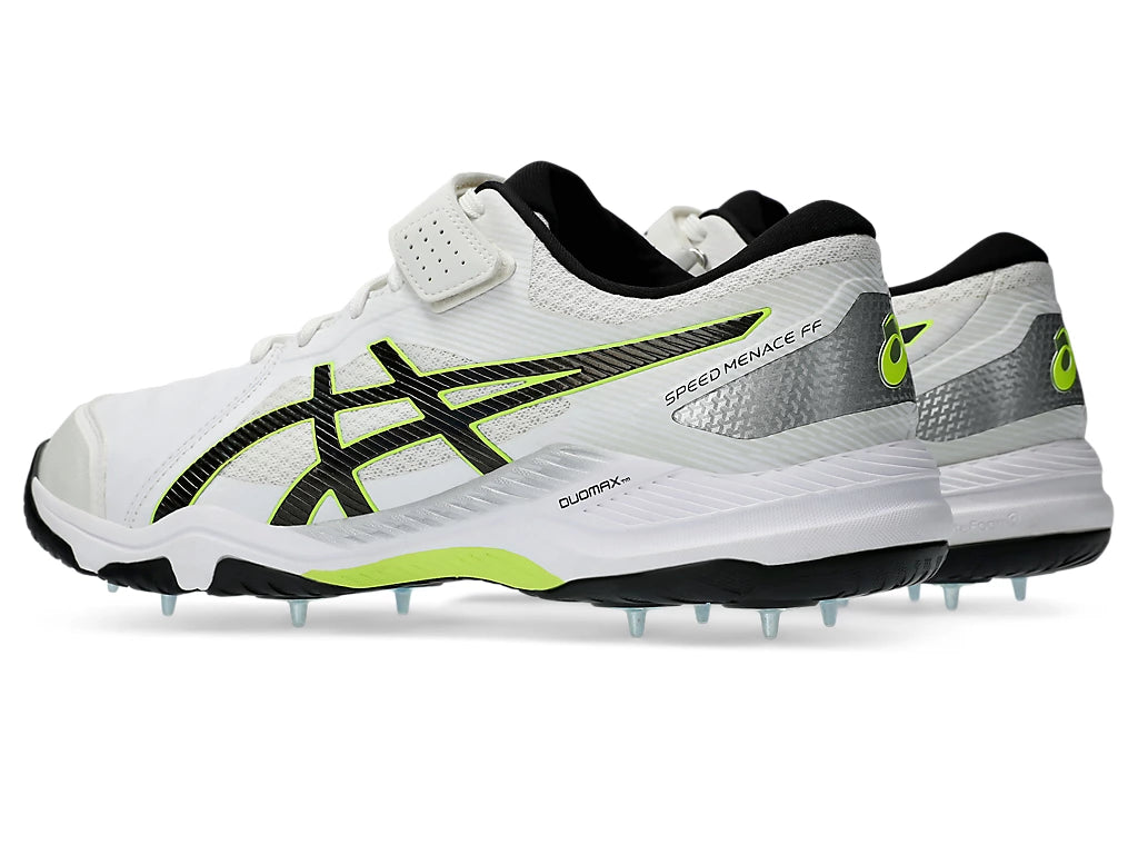 Asics Speed Menace FF White/Black Cricket Metal Spike Shoes-3-Top_Cricket_Store