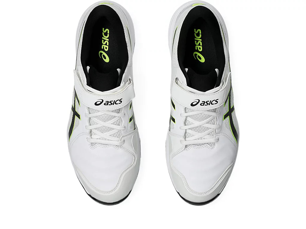 Asics Speed Menace FF White/Black Cricket Metal Spike Shoes-6-Top_Cricket_Store