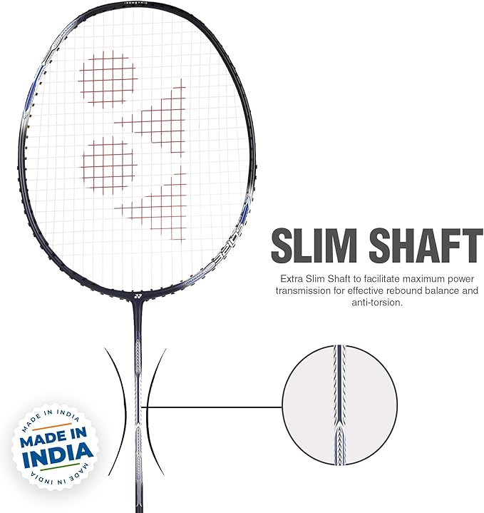Yonex Astrox Attack 9 Black Badminton Racket Prestrung - Made in India (Black) by Yonex - view 8 - TopCricketStore