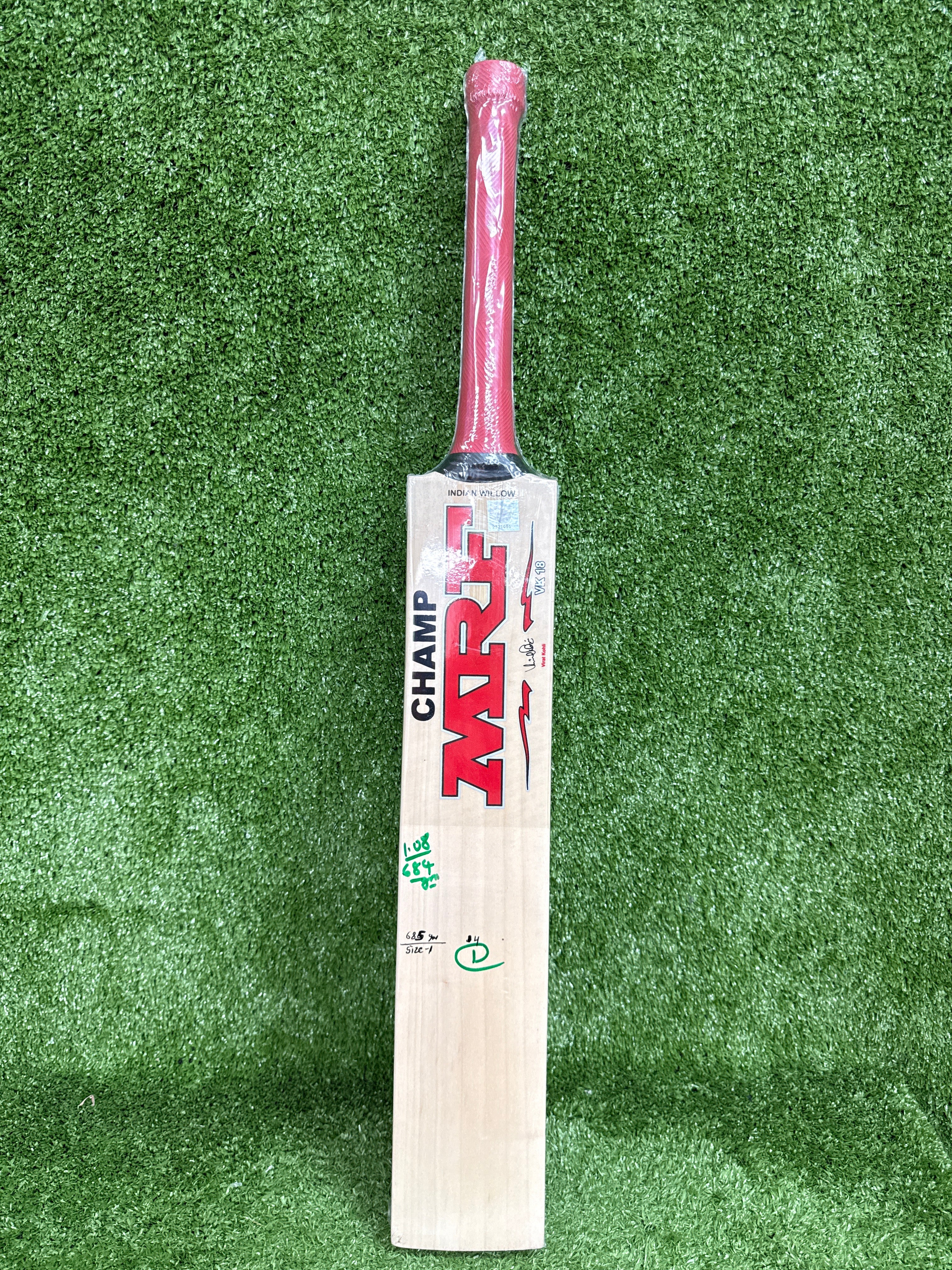 MRF Champ VK18 Junior / Youth Cricket Bat | Virat Kohli Kashmir Willow