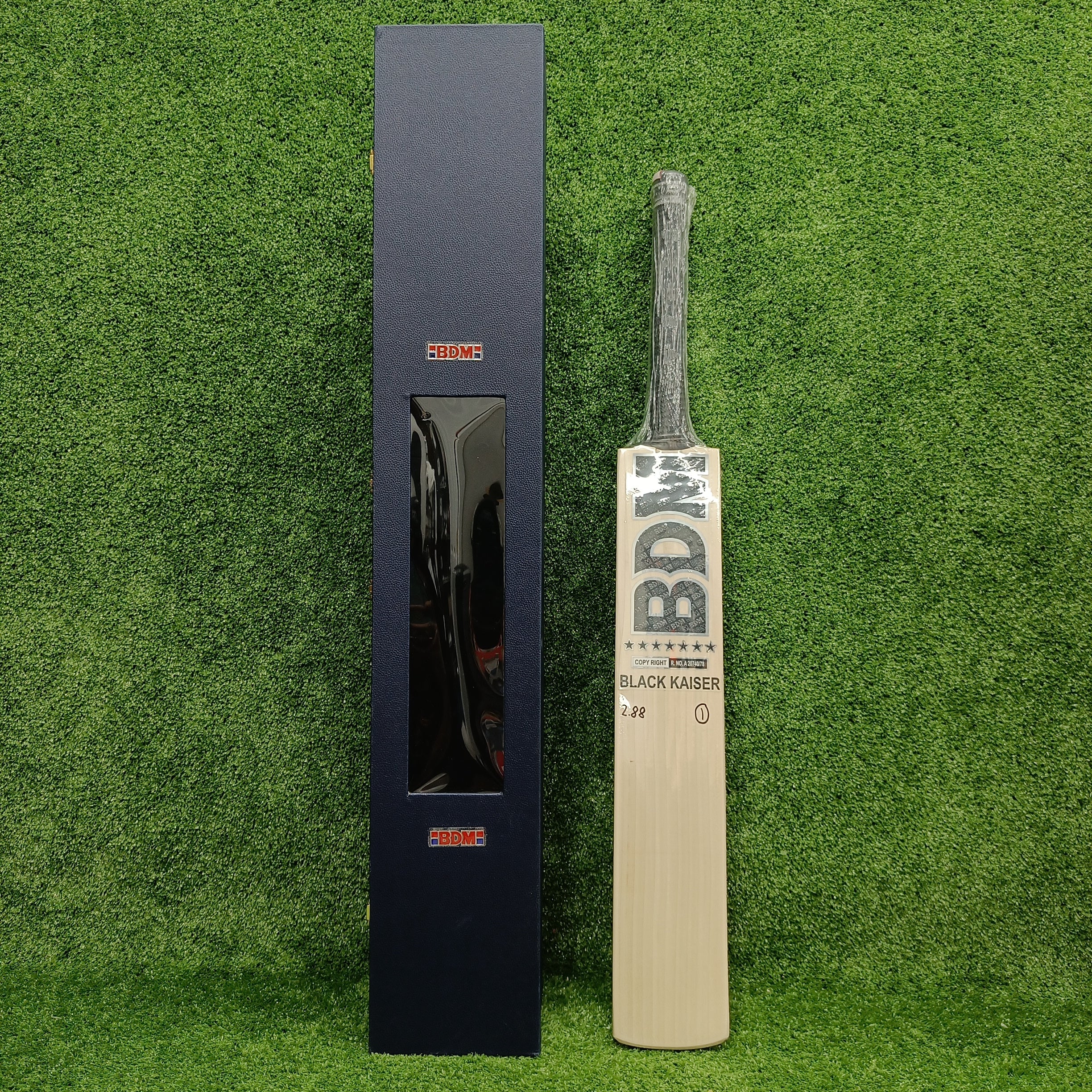 BDM Black Kaiser Players English Willow Cricket Bat