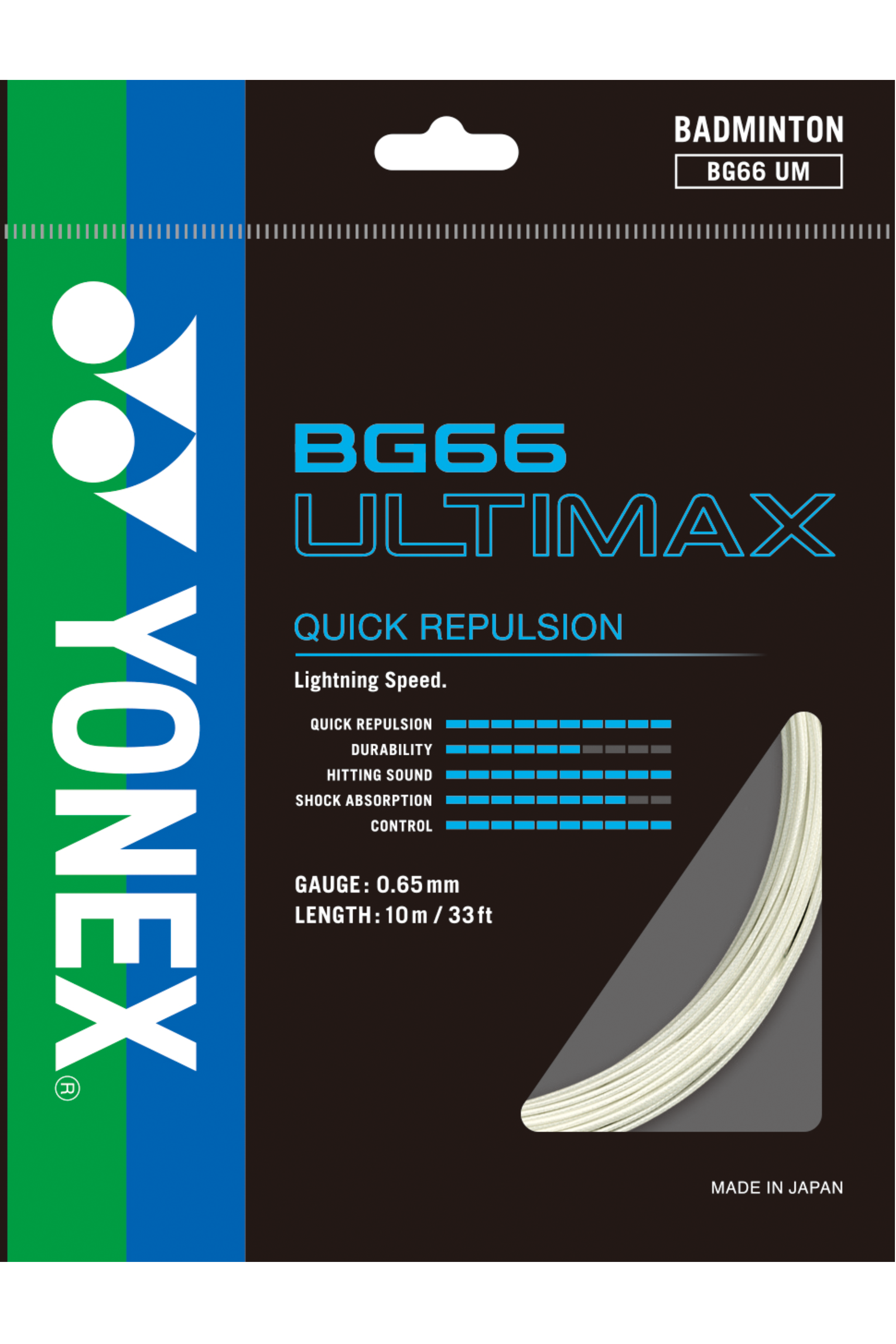 Yonex Badminton String BG66 Ultimax | TopCricketStore USA