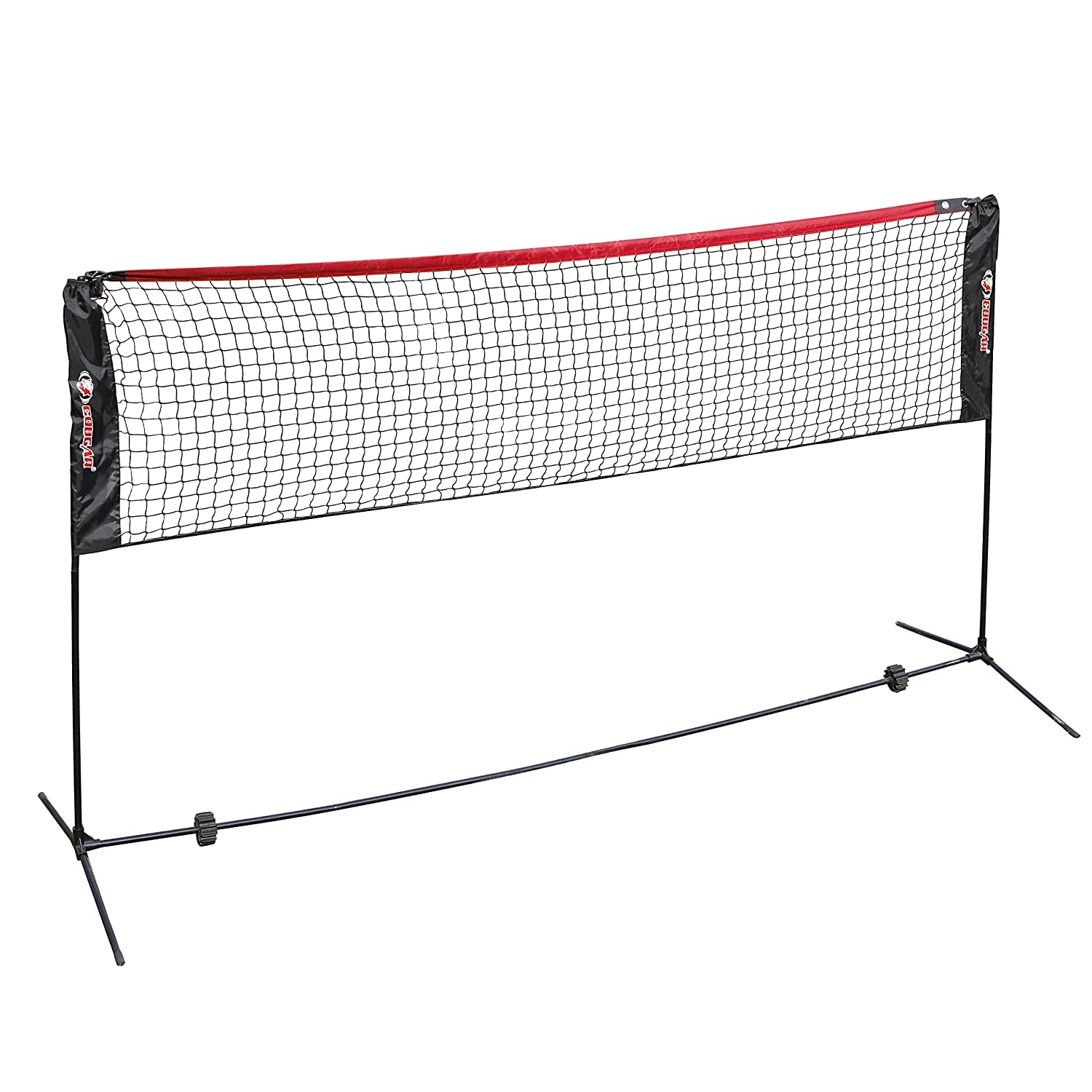 Cougar Outdoor Badminton Kids Net Set with Foldable Stand Poles and Ca
