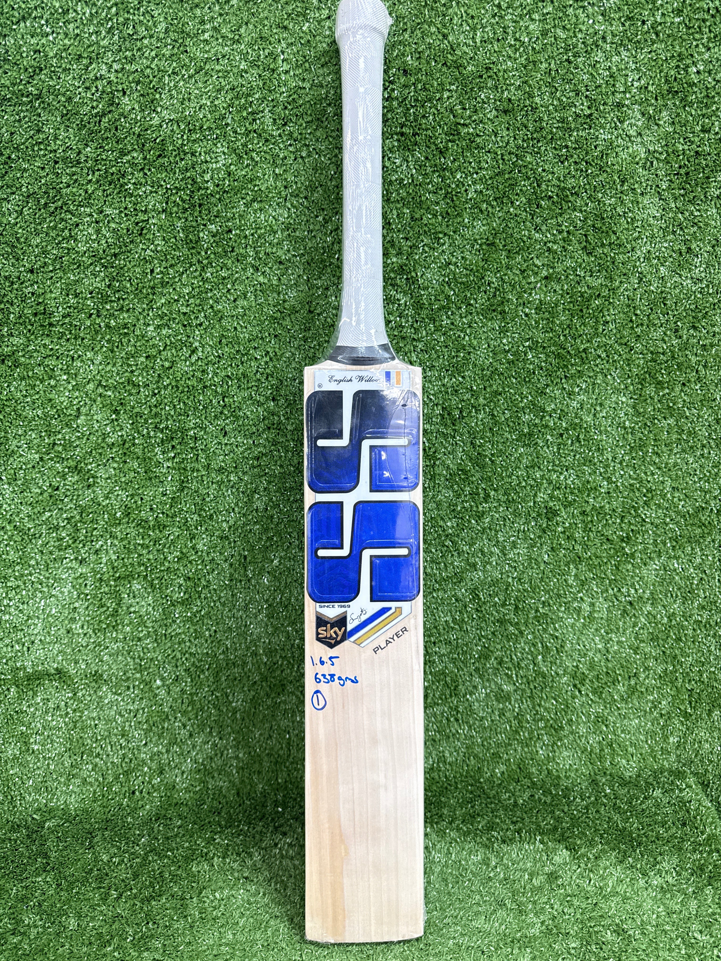 SS Sky Players Colt Junior / Youth English Willow Cricket Bat by SS - in-use view - TopCricketStore