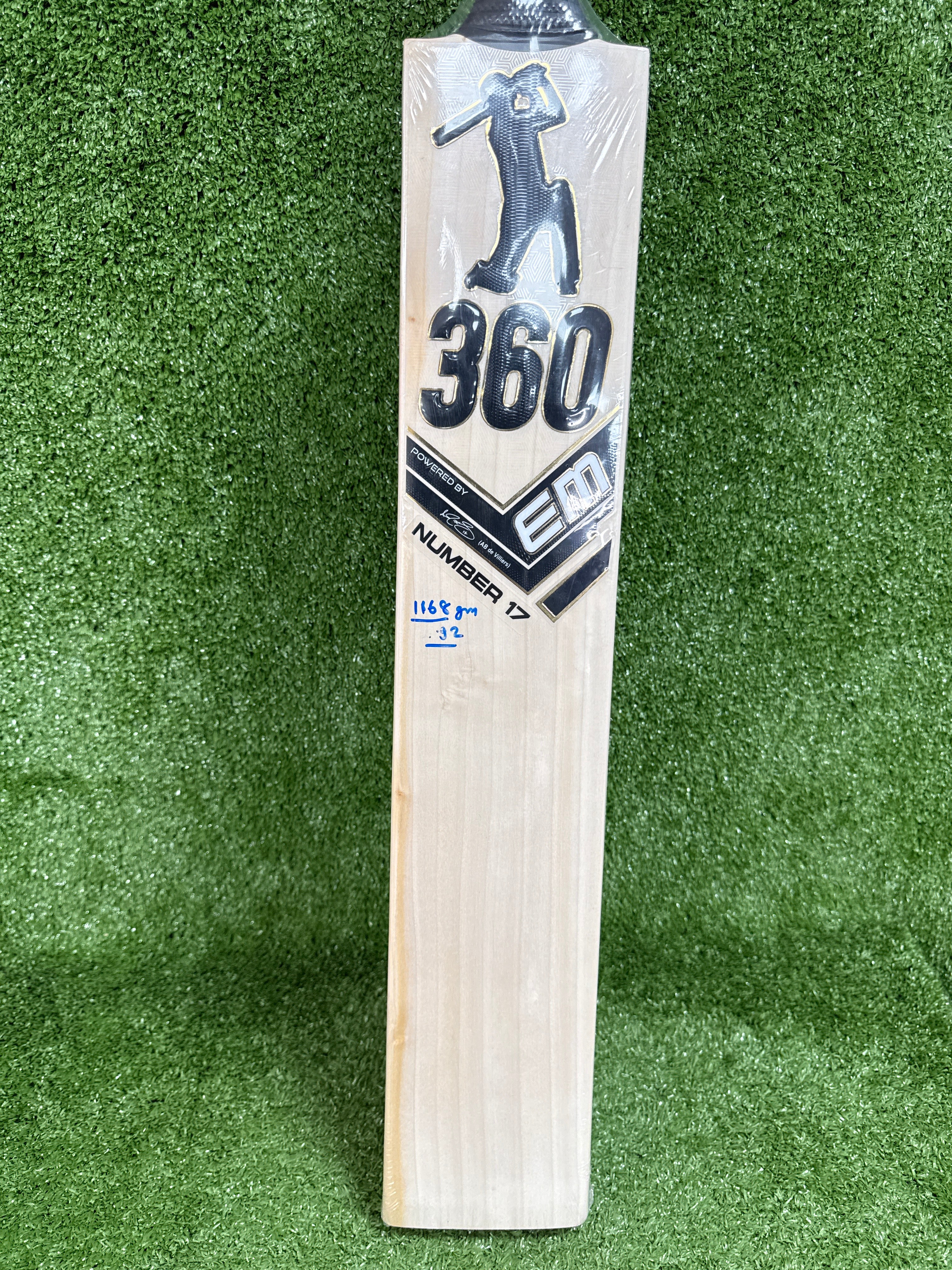 EM 360 No. 17 AB de Villiers English Willow Cricket Bat