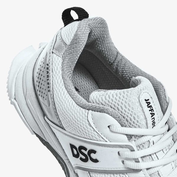DSC Jaffa Neo (White and Silver) Junior / Youth Cricket Shoes
