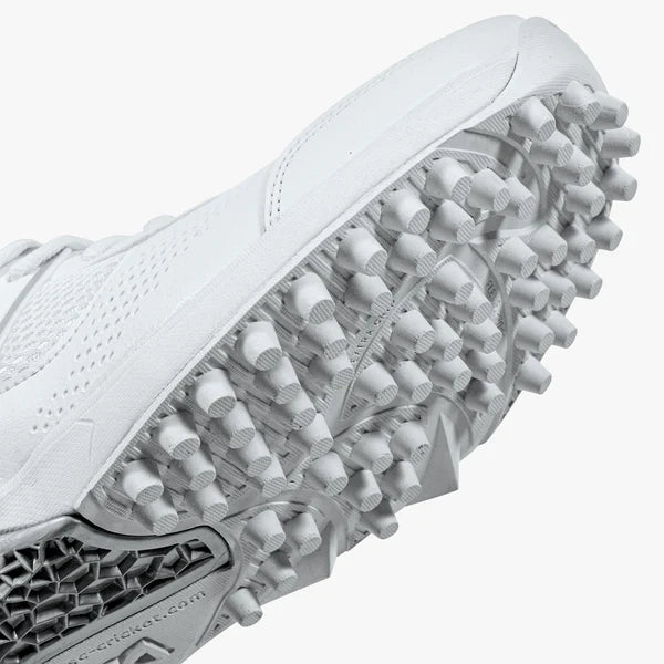 DSC Jaffa Neo (White and Silver) Junior / Youth Cricket Shoes