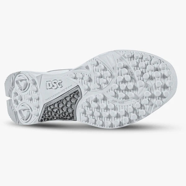 DSC Jaffa Neo (White and Silver) Junior / Youth Cricket Shoes