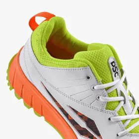 DSC Superstorm (Orange and Lemon) Junior / Youth Cricket Shoes