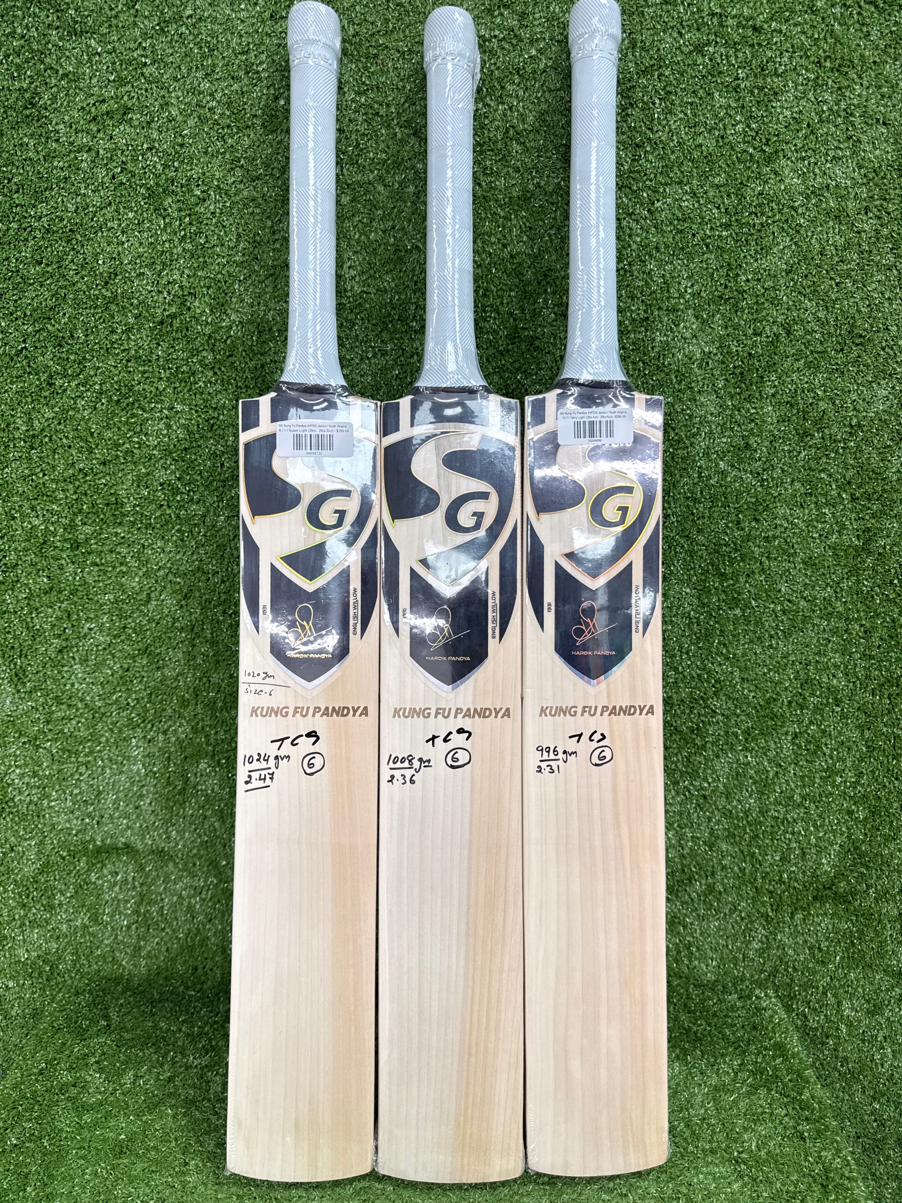 SG Kung Fu Pandya (HP33) Junior / Youth Original Players Cricket Bat