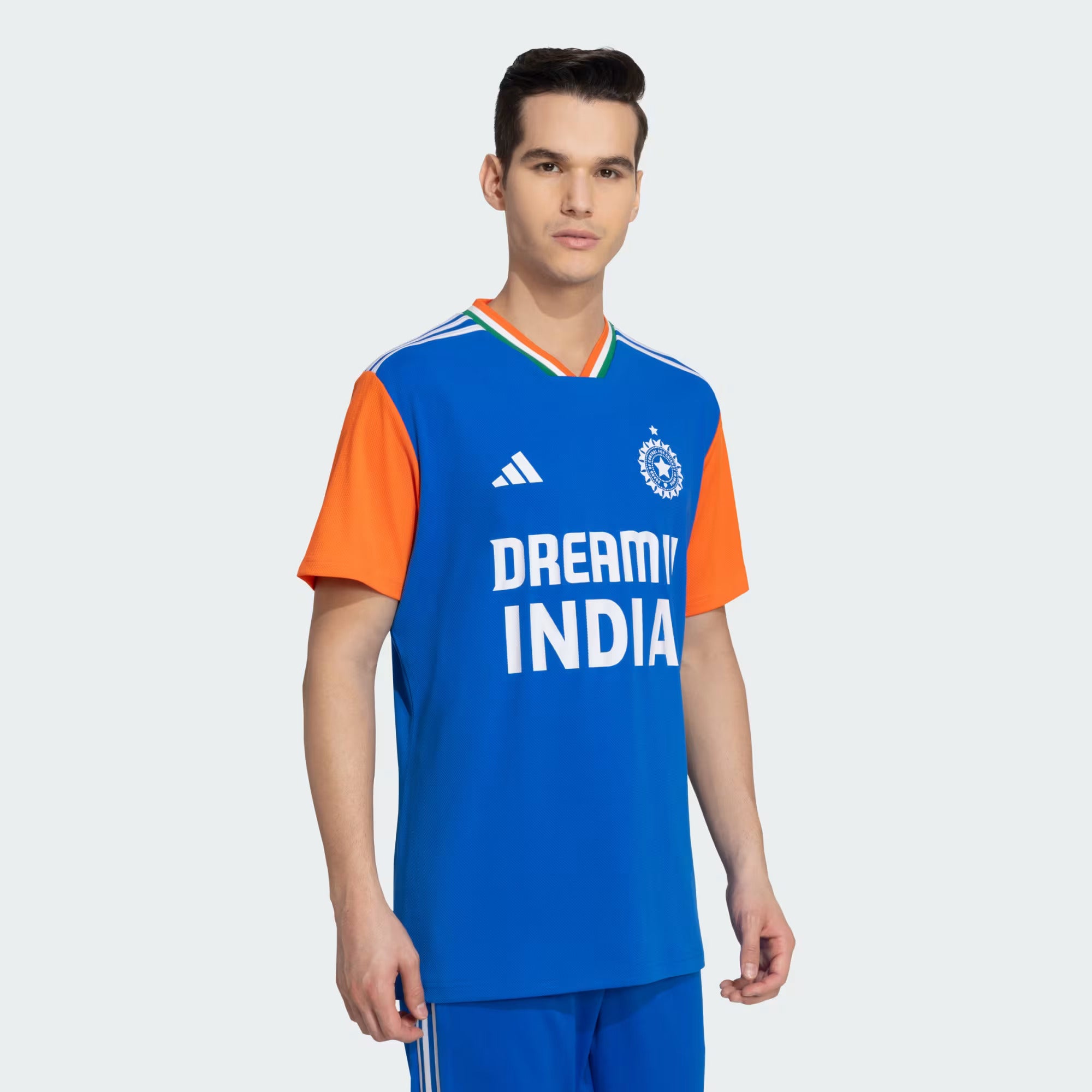 Original FW24 INDIA CRICKET T20 INTERNATIONAL FAN JERSEY Dark Blue / True Orange