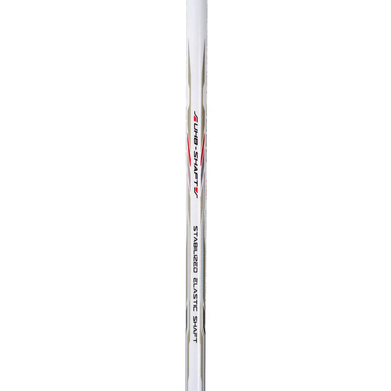 Li-Ning Aeronaut 9000 (White/Gold) - Shi Yuqi Model | Boost Series Unstrung by Li-Ning - packaging view - TopCricketStore