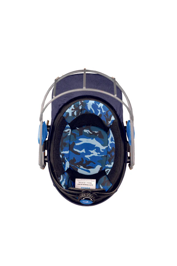 Forma Elite Premium Plus Adult Cricket Helmet with Titanium Grill by Forma - close-up detail - TopCricketStore