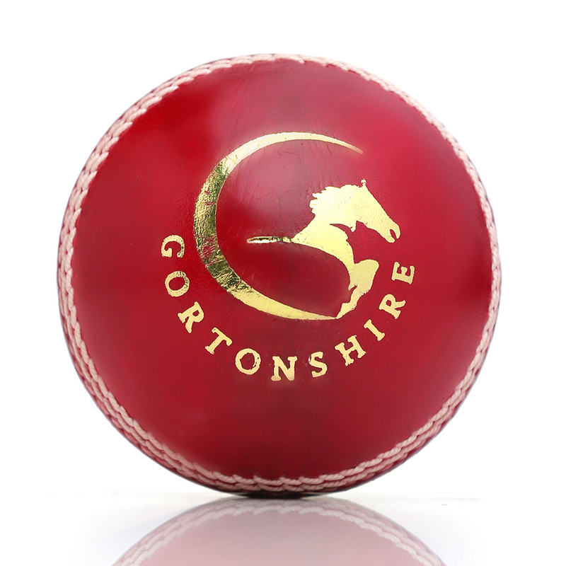 Gortonshire Leather Heavy Cricket Ball 250-300 Grams approx range - Top Cricket Store
