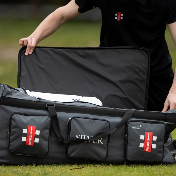 Gray-Nicolls Silver Wheelie Cricket Kit Bag