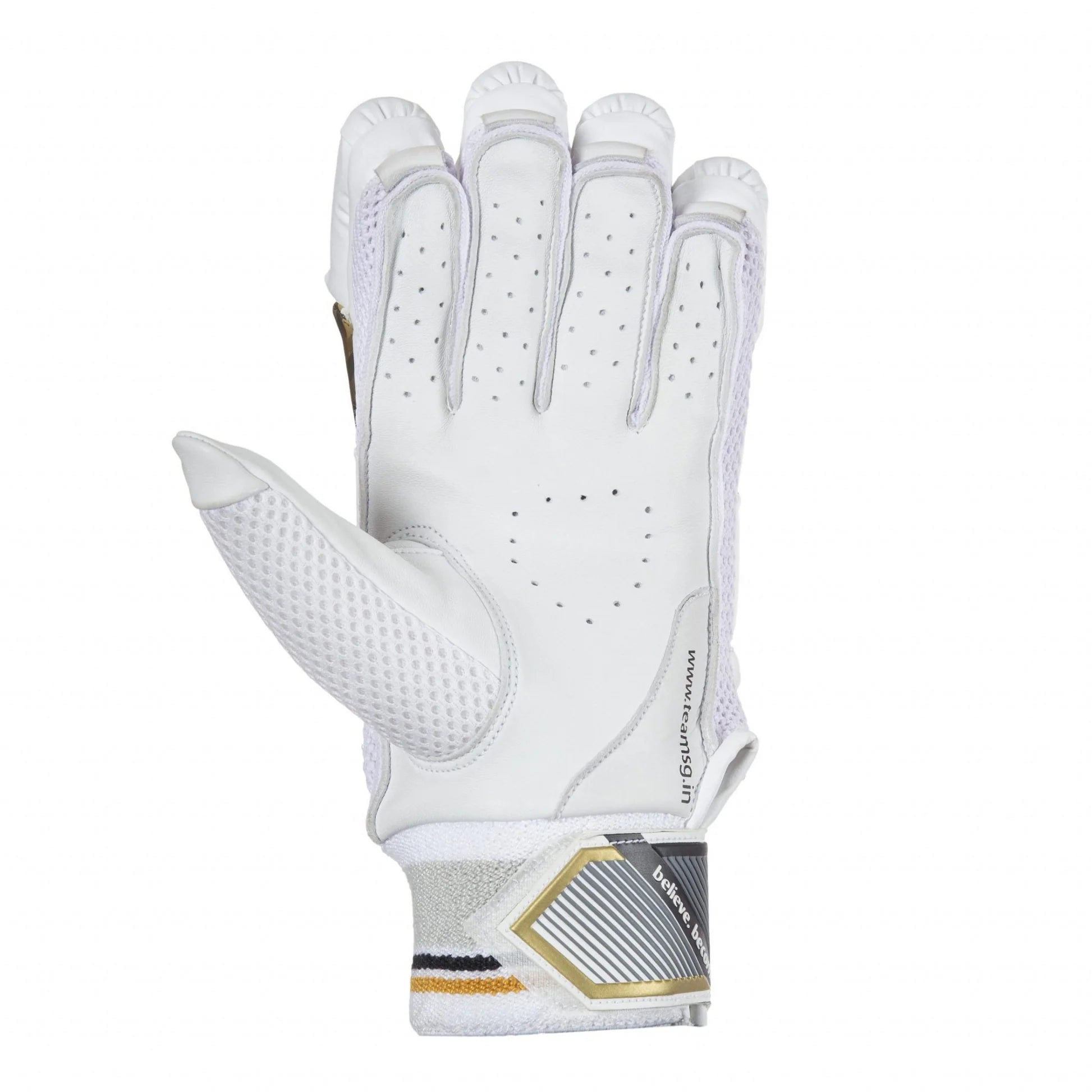 SG HP Lite Adult Batting Gloves Gold Black