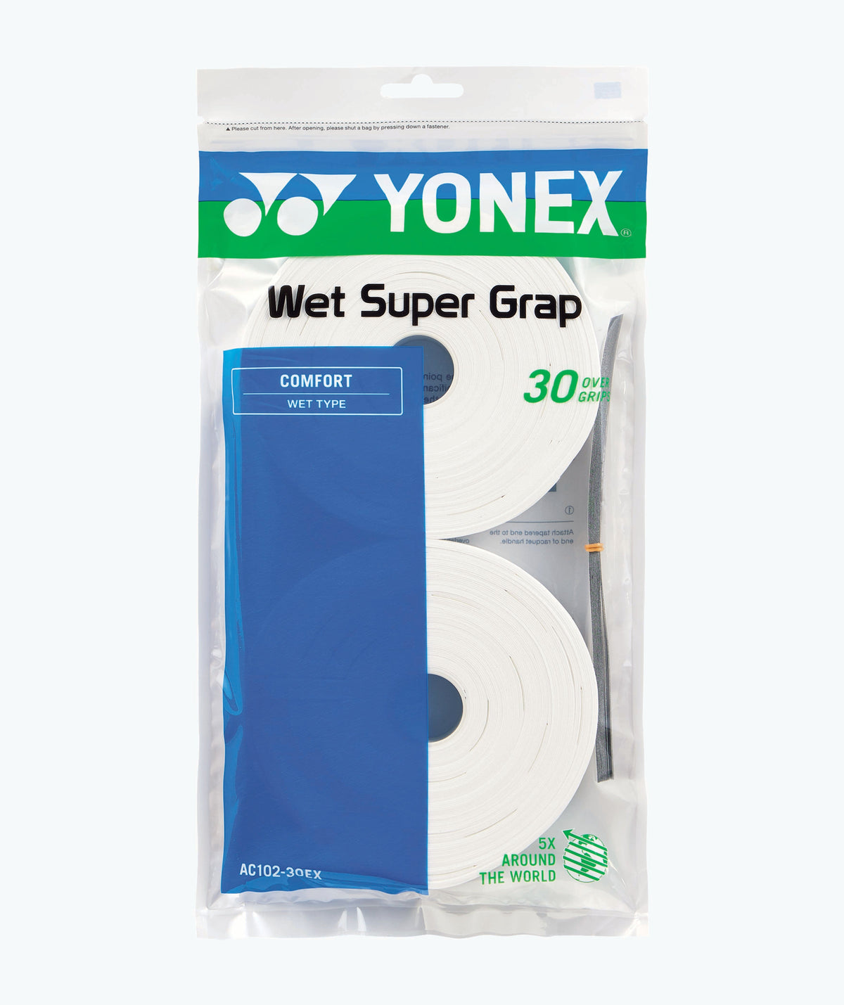 Yonex Super Grap 30 Pack White Badminton Overgrip by Yonex - TopCricketStore