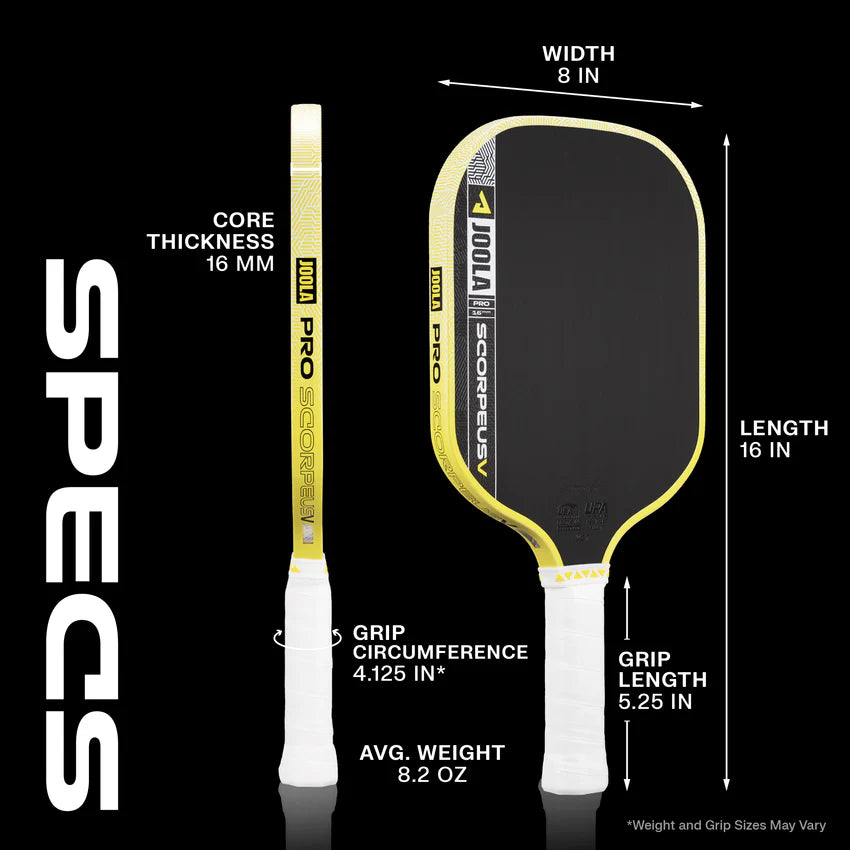 JOOLA Scorpeus Pro V Pickleball Paddle - JOOLA Yellow JOOLA