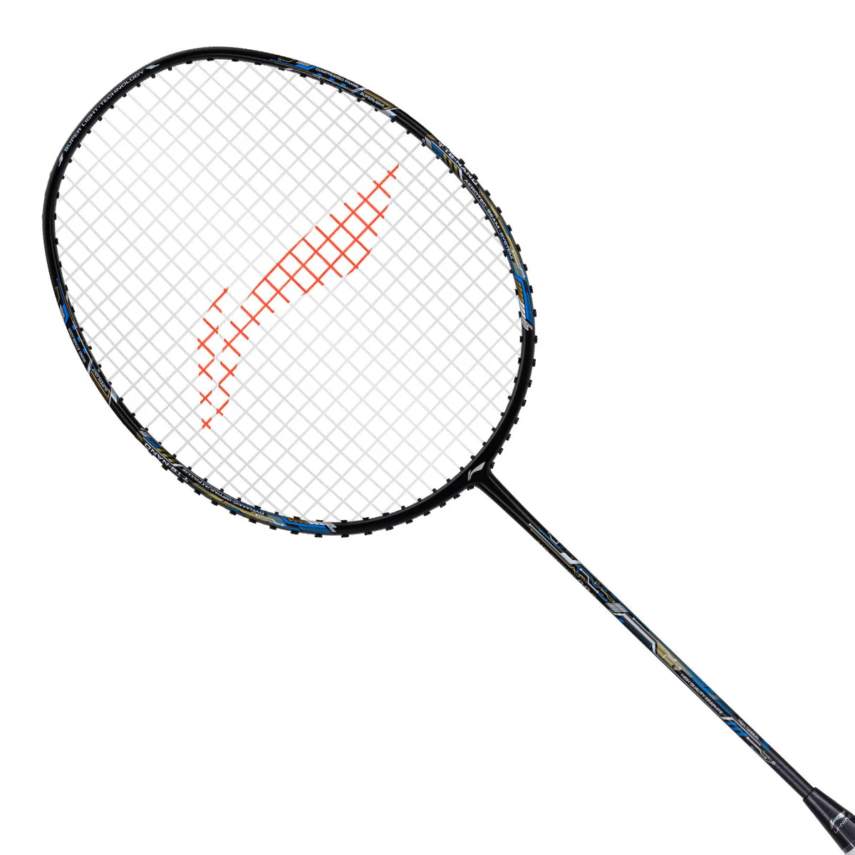 Li-Ning Air Force 80 G3 Badminton Racket Prestrung (Black/Charcoal/Gold) - Made in China