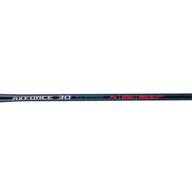 Li-Ning Axforce 30 4U Cool Ebony Badminton Racket Unstrung by Li-Ning - close-up detail - TopCricketStore