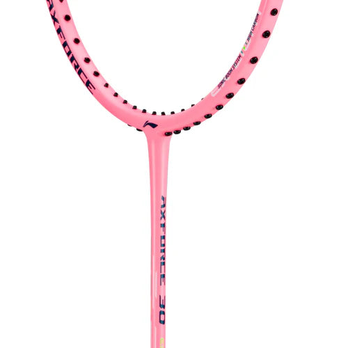 Li-Ning Axforce 30 Neon Pink Badminton Racket Unstrung by Li-Ning - back view - TopCricketStore