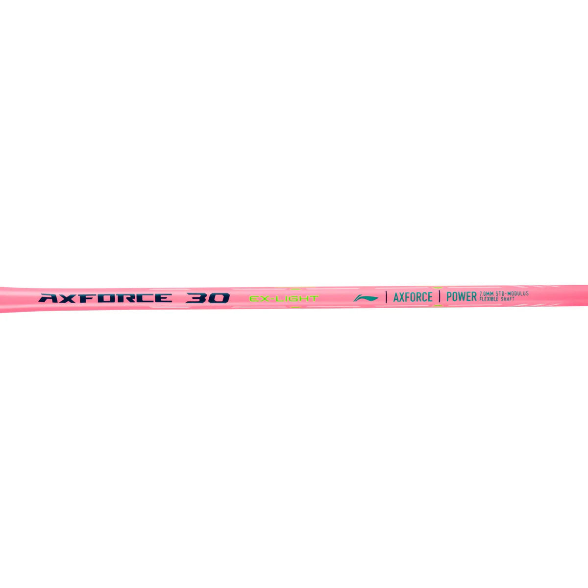 Li-Ning Axforce 30 Neon Pink Badminton Racket Unstrung by Li-Ning - close-up detail - TopCricketStore