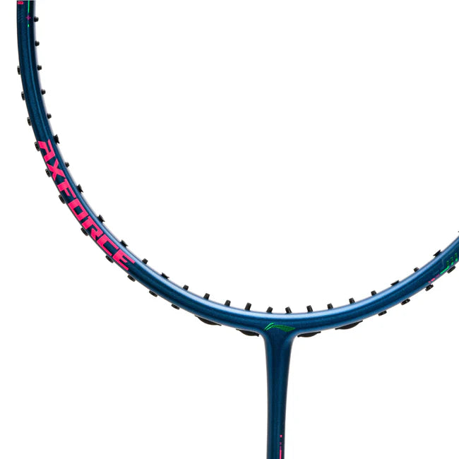 Li-Ning Axforce 50 4U Navy / Blue Badminton Racket Unstrung by Li-Ning - back view - TopCricketStore