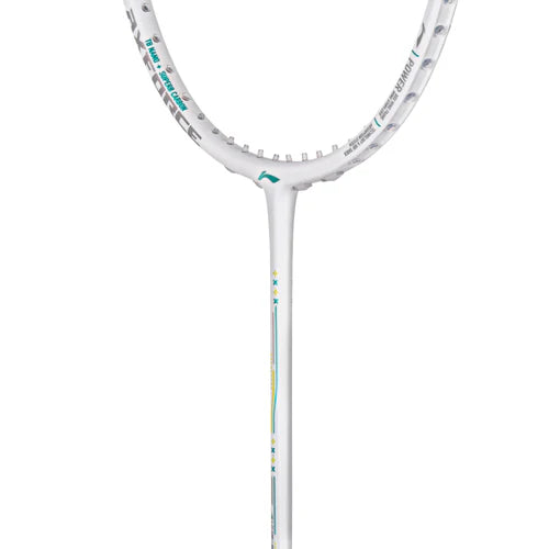 Li-Ning Axforce 60 5U White Badminton Racket Unstrung by Li-Ning - back view - TopCricketStore