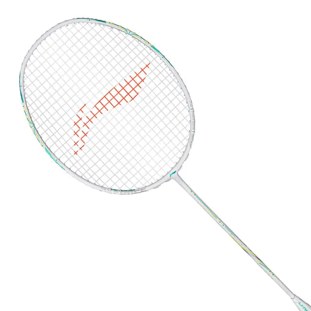 Li-Ning Axforce 60 4U White Badminton Racket Prestrung by Li-Ning - view 7 - TopCricketStore