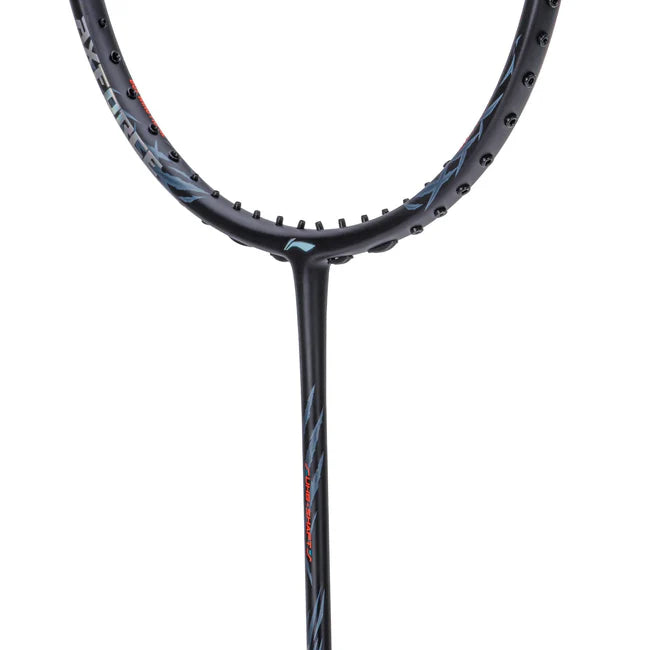 Li-Ning Axforce 70 4U Black / Silver Badminton Racket Unstrung by Li-Ning - back view - TopCricketStore