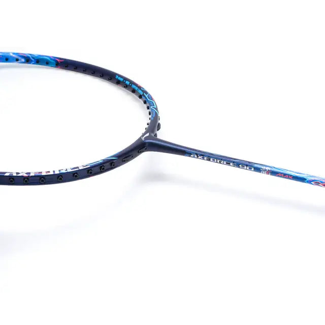 Li-Ning Axforce 90 Dragon Max Navy Blue Badminton Racket Unstrung by Li-Ning - in-use view - TopCricketStore