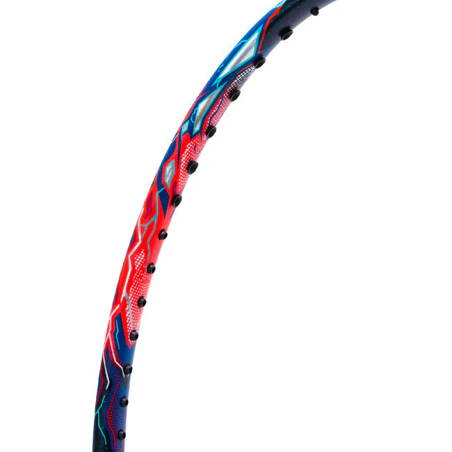 Li-Ning Axforce 90 Tiger Max Red Badminton Racket Unstrung by Li-Ning - close-up detail - TopCricketStore