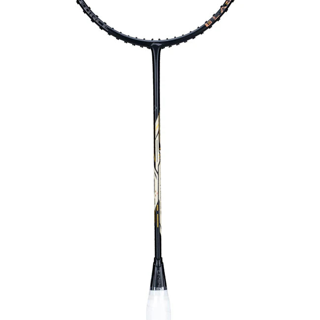 Li-Ning Axforce Blast 4U Black / Gold Badminton Racket Unstrung by Li-Ning - in-use view - TopCricketStore