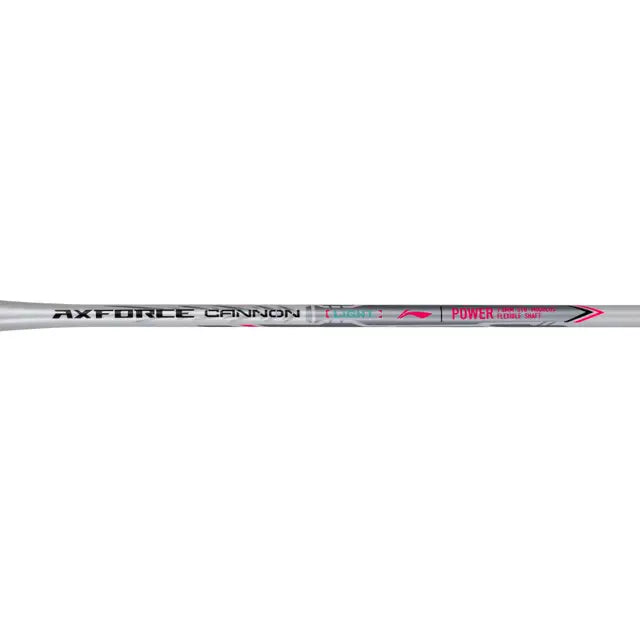 Li-Ning Axforce Cannon White Badminton Racket Prestrung by Li-Ning - in-use view - TopCricketStore
